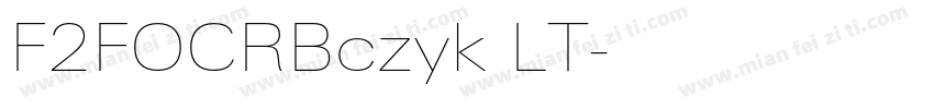 F2FOCRBczyk LT字体转换